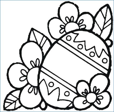 367x360 Cute Little Girl With Easter Egg And Easter Bunny Coloring Pages