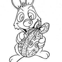 220x220 Easter Bunny Coloring Pages