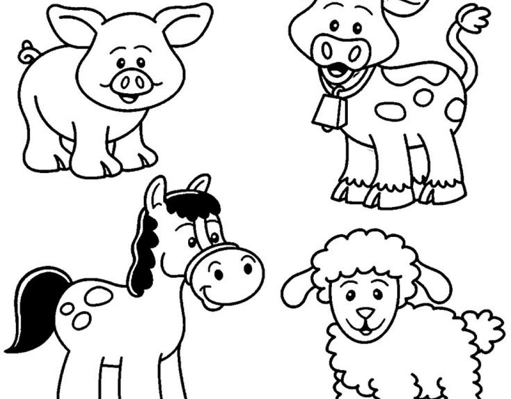 1024x800 Printable Farm Coloring Pagesing Pictures Of Animals Animal