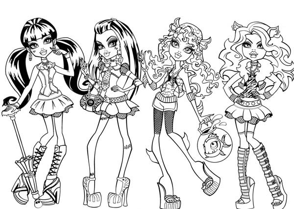 600x427 Fashion Angels Coloring Pages