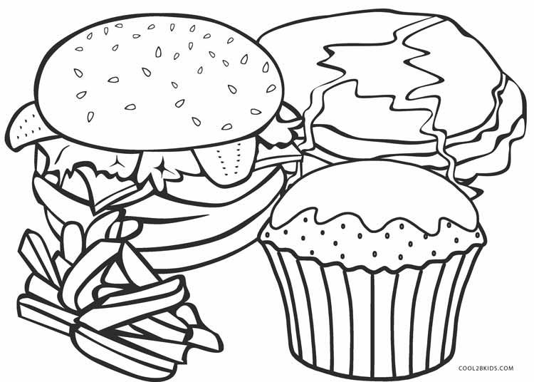 750x536 Fast Food Coloring Pages For Food Coloring Page