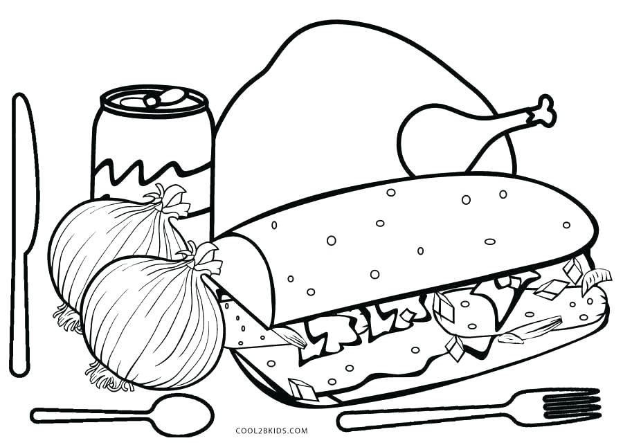 900x643 Food Coloring Pictures Various Junk Food Coloring Page Healthy