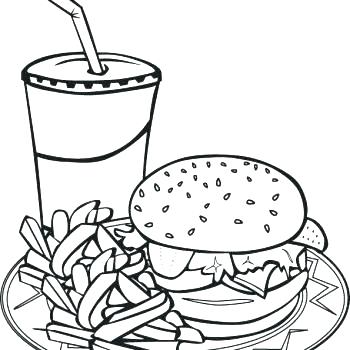 350x350 Ideas Fast Food Coloring Pages And Online Photo Logos