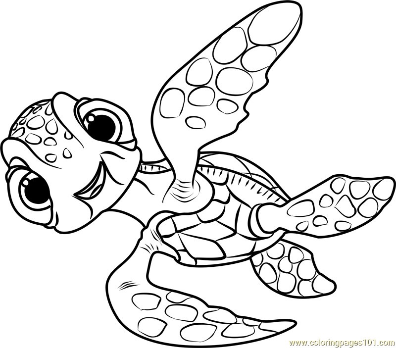 800x703 Baby Dory Coloring Page