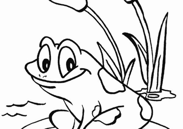 600x425 Coloring Pages Of Frogs And Lilypads Coloringpagesofaroundthepond