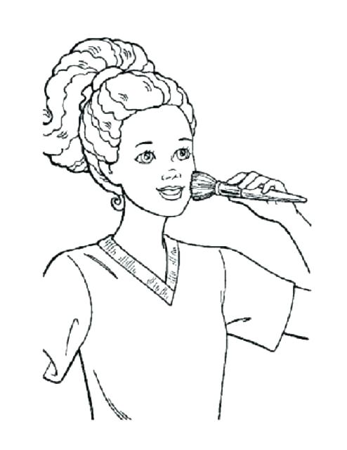 494x640 Makeup Face Coloring Pages Makeup Coloring Pages For Girls