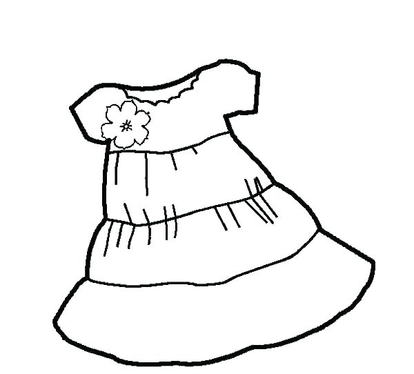 600x542 Coloring Pages Dresses