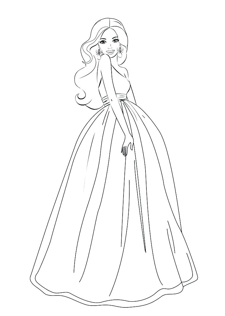736x1031 Pretty Girl Coloring Pages