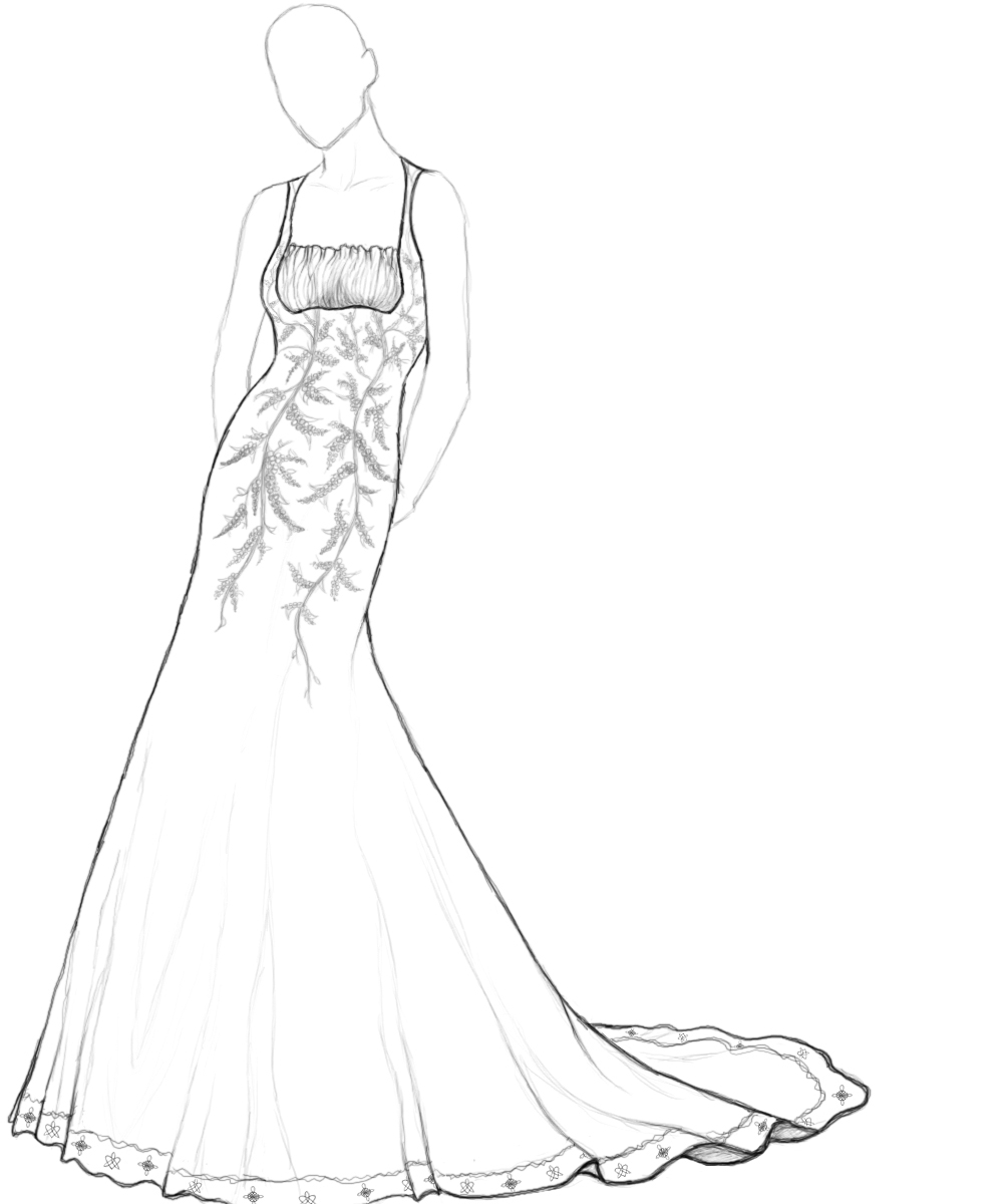 1000x1200 Beautiful Dress Coloring Page For Girls