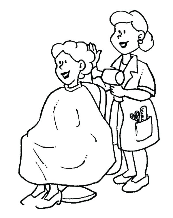 600x757 Jobs Coloring Pages Jobs Coloring Pages Hair Stylist On Jobs