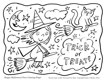 360x278 Happy October Coloring Page