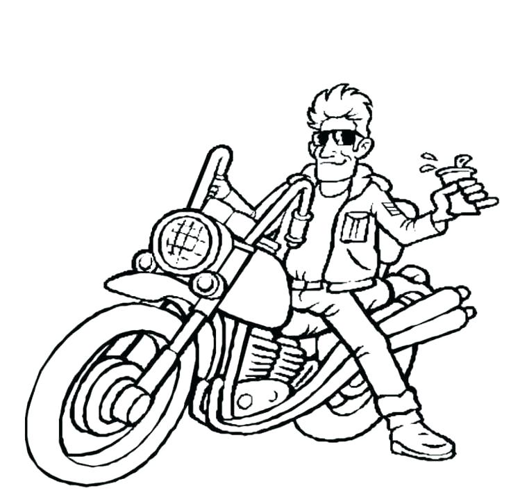 736x725 Motorbike Coloring Pages Motorcycle Coloring Pages For Toddler