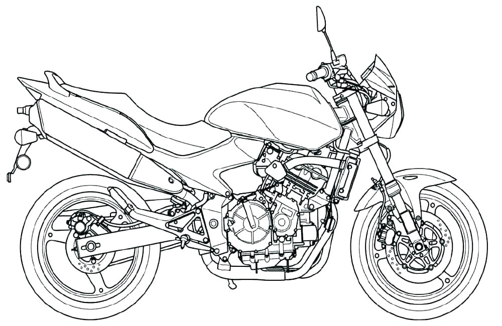 1000x650 Coloring Pages Of Motorcycles Coloring Page Motorcycle Coloring