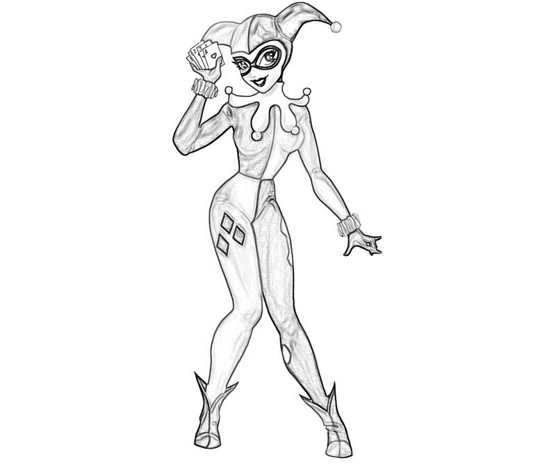 800x667 Batman Arkham City Harley Quinn Character How Coloring