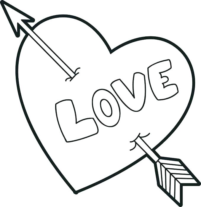 678x700 Coloring Pages Love Hearts