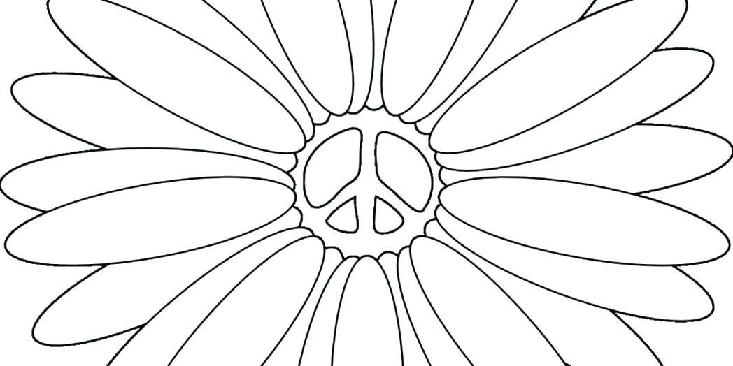 1048x524 Peace Sign Coloring Page Ideal Peace Signs Coloring Pages Print