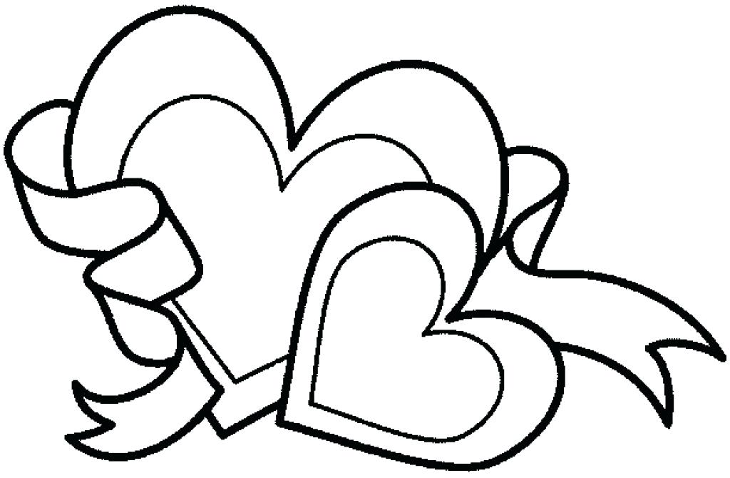 1024x670 Colouring Pages Of Hearts Hearts With Wings Coloring Pages Hearts