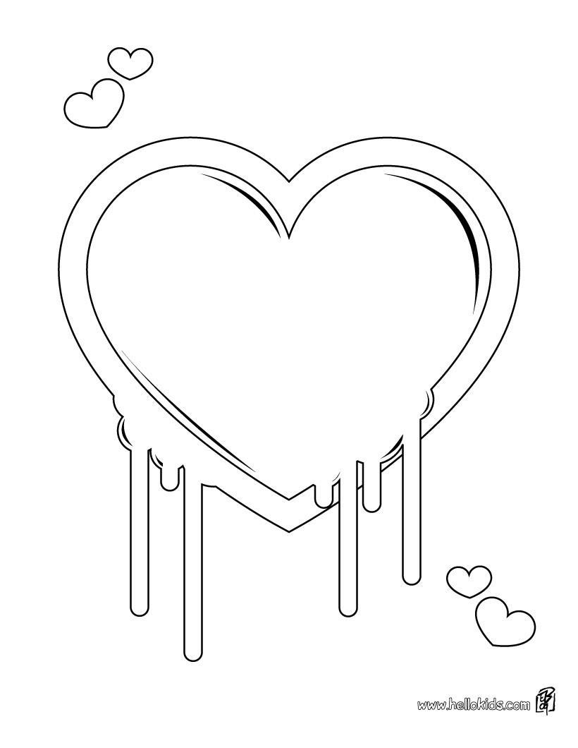 820x1060 Hearts Arrows Coloring Pages