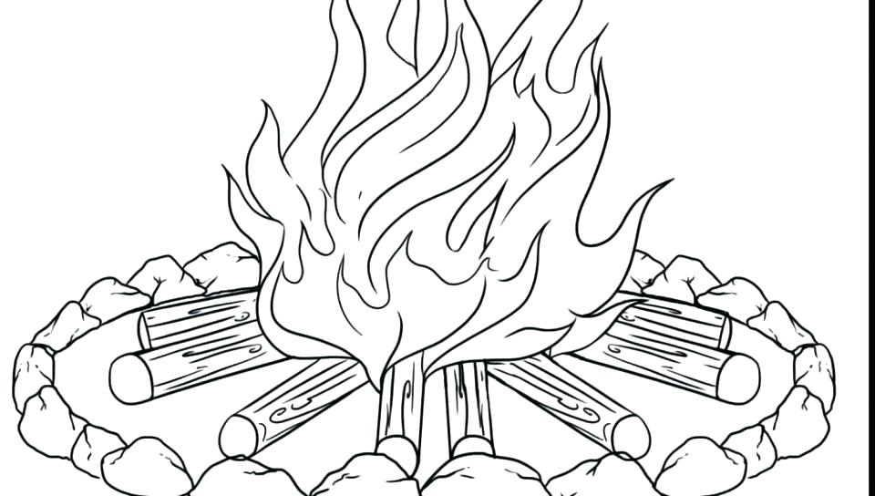 960x544 Flames Coloring Pages
