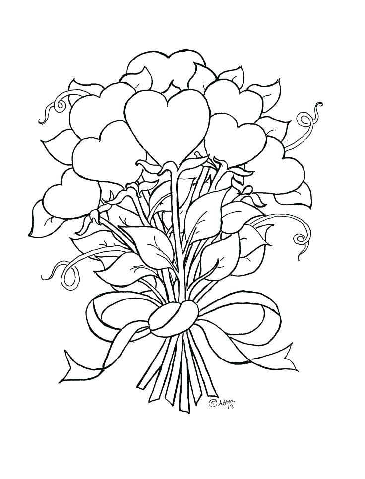 736x966 Roses Coloring Page Roses Hearts Coloring Pages Heart