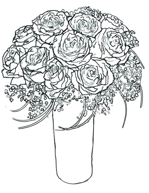 600x776 Coloring Pages Hearts And Roses