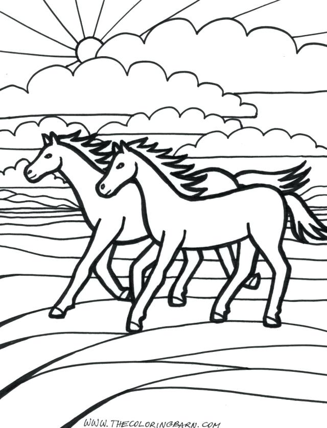 640x838 Mother Horse And Foal Coloring Pages Horses Coloring Pages Running