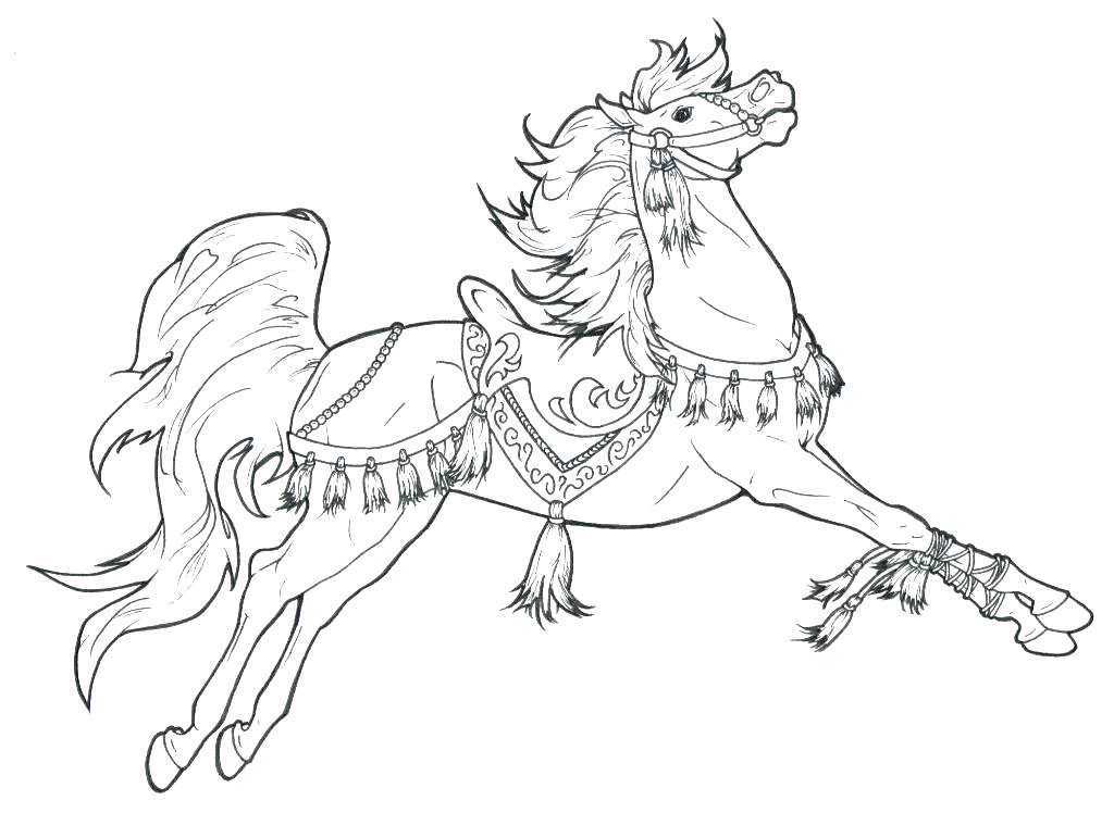 1024x748 Horse Colouring Pages Horse Coloring For Adults