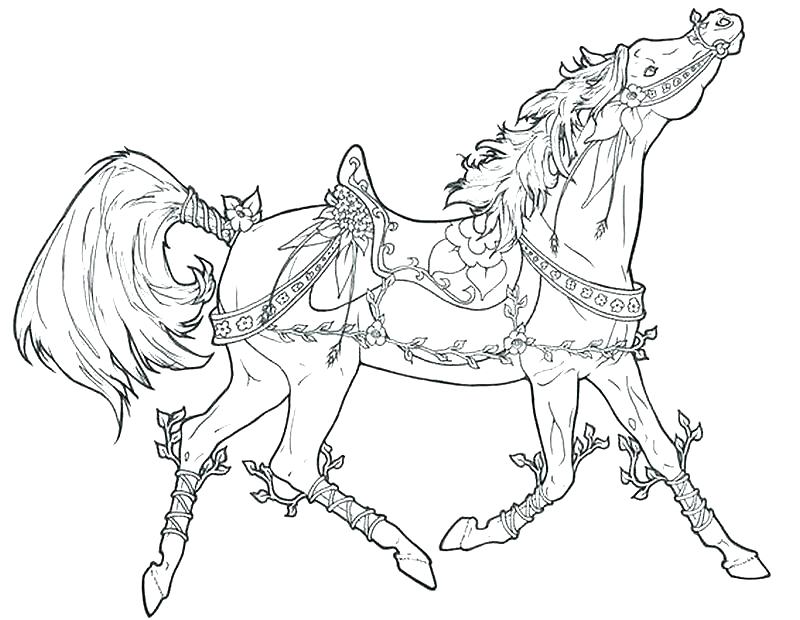 800x620 Horse Coloring Pages To Print Horse Fighting Horses Coloring Page