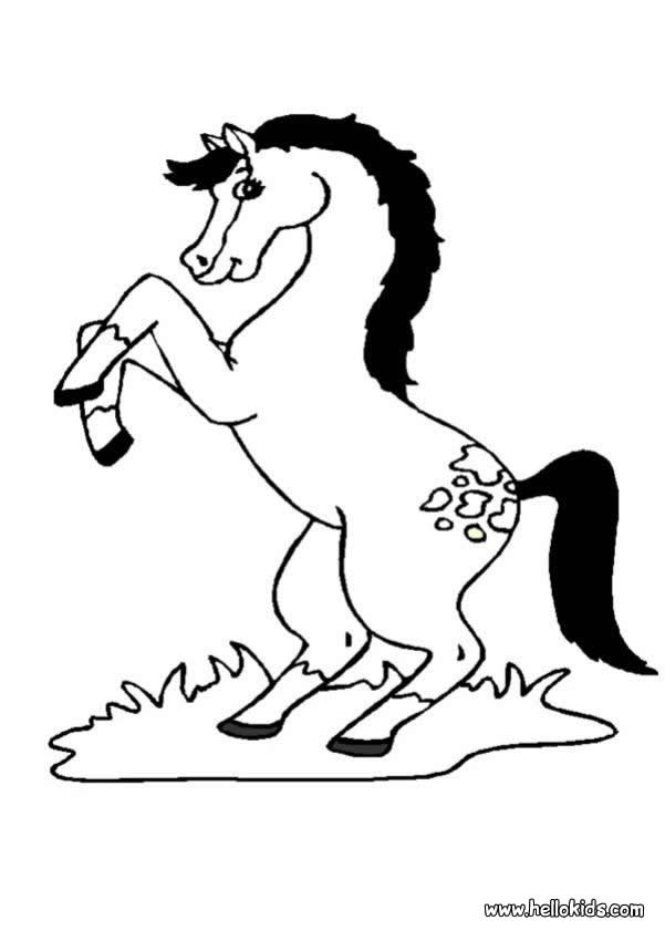 601x850 Rearing Horse Coloring Pages