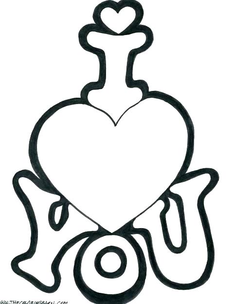 477x625 Love You Coloring Pages Love Heart Coloring Pages Small Heart