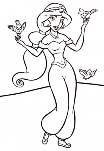 360x525 Aladdin And The Magic Lamp Coloring Pages Coloring Pages