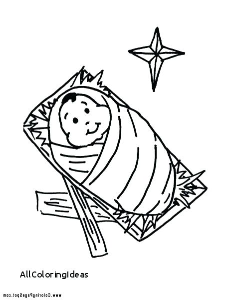 463x600 Jesus In Manger Coloring Page Coloring Pages Religious Coloring