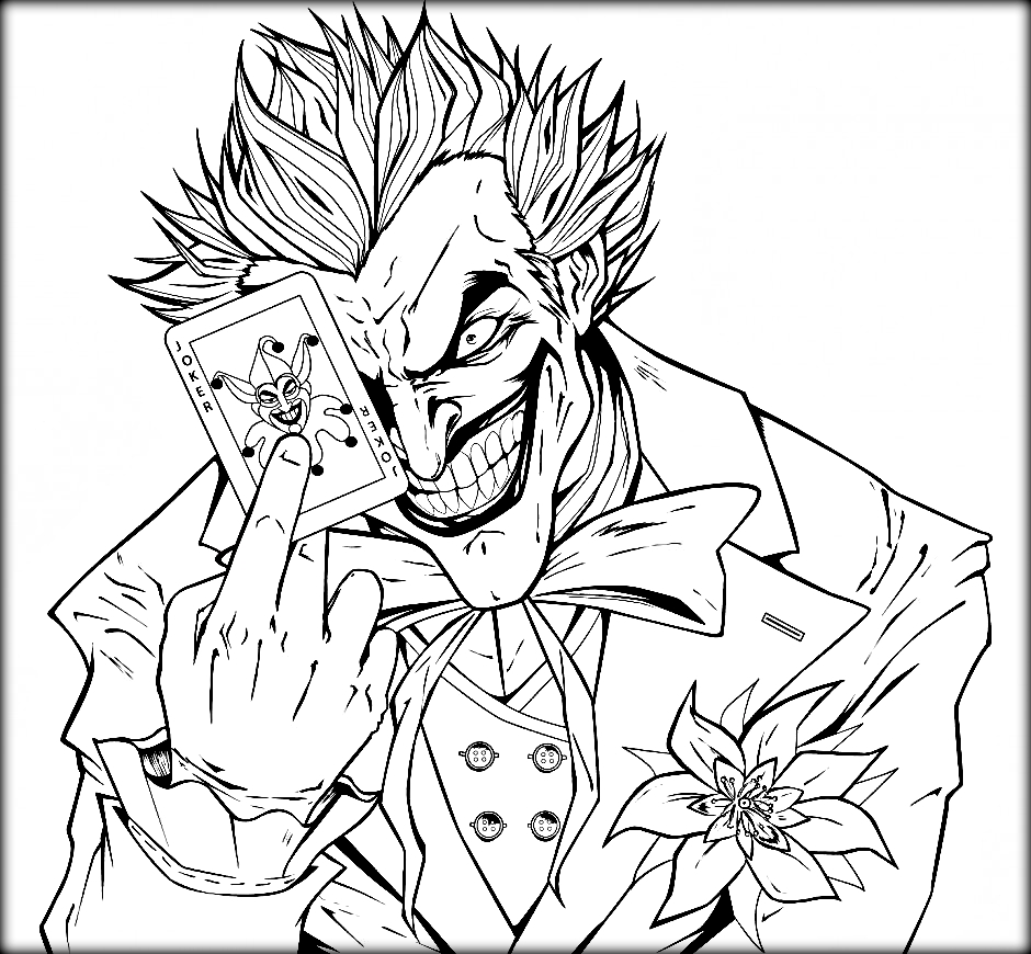 940x870 Ideas Of Joker Coloring Pages For Your Worksheet With Itgod Me