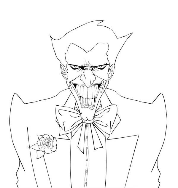 600x635 Joker Coloring Pages Coloring Pages Joker