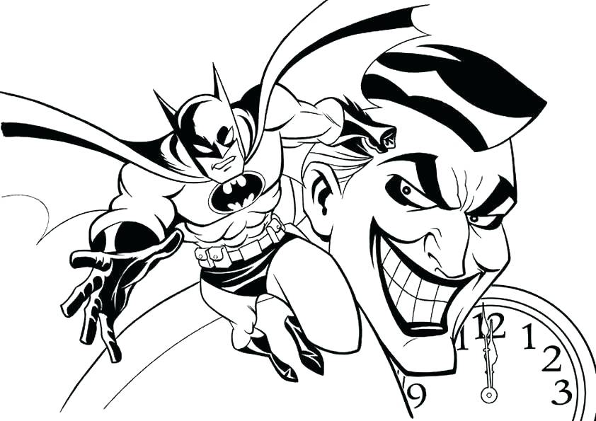 842x595 The Joker Coloring Pages Batman And Joker Coloring Pages Joker