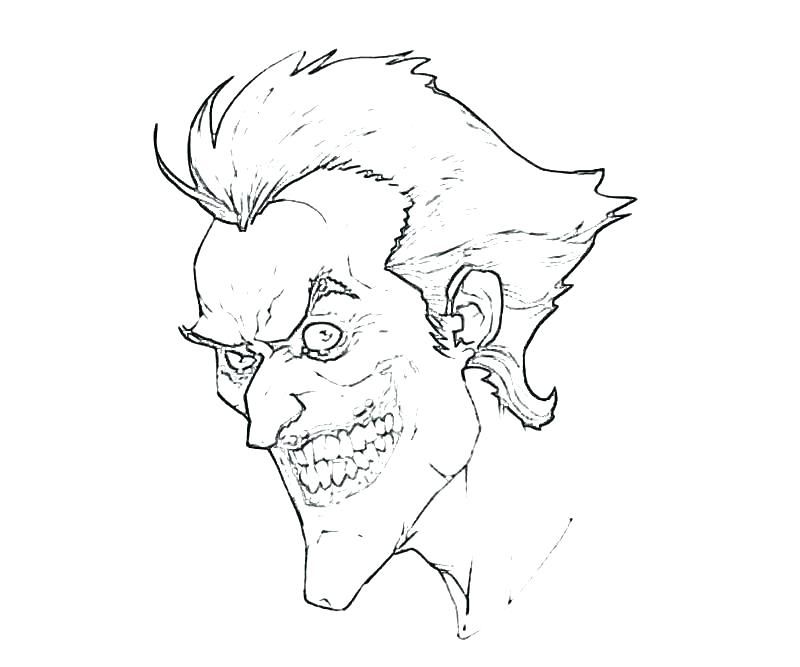800x667 Joker Coloring Pages