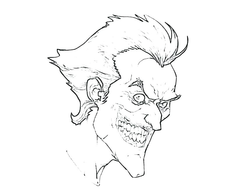 800x667 Joker Coloring Pages