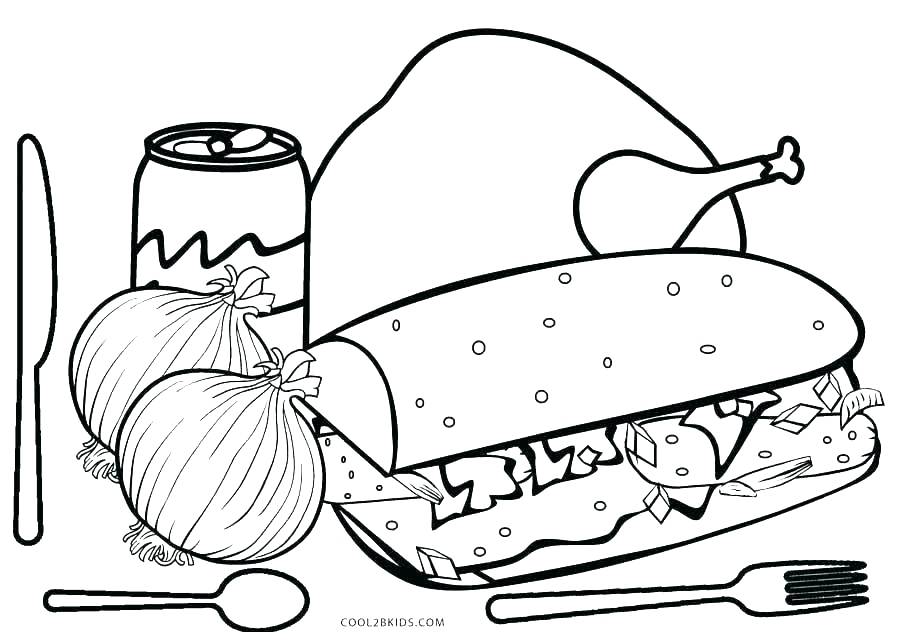900x643 Food Coloring Pages Preschoolers Food Coloring Pages