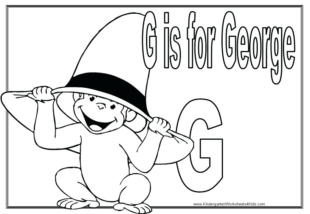 1040x720 Letter G Coloring Page Letter G Coloring Pages Girl Kindergarten