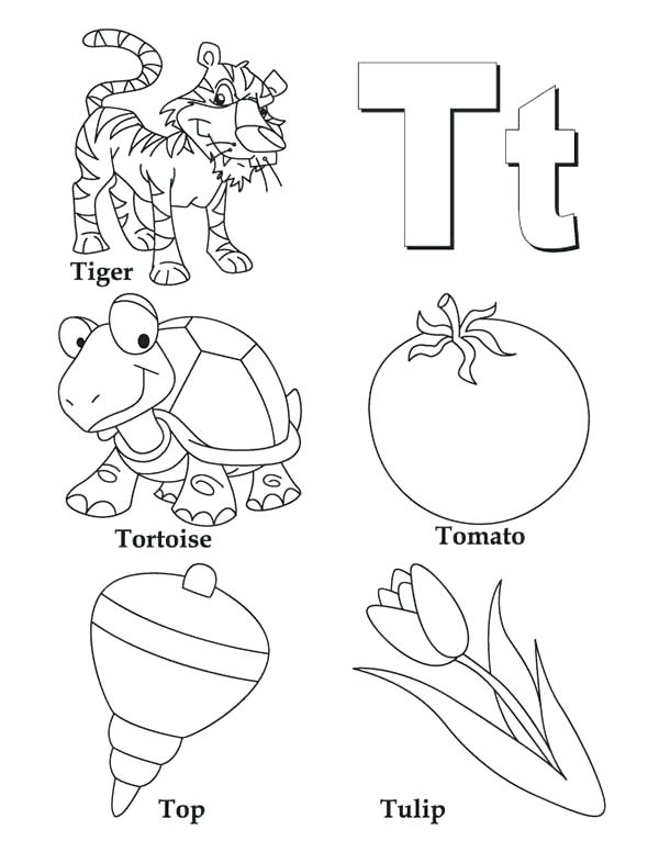 600x776 Coloring Pages Letter T T Coloring Pages Fishinggamesco