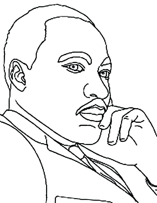 600x777 Martin Luther King Coloring Pages Printable