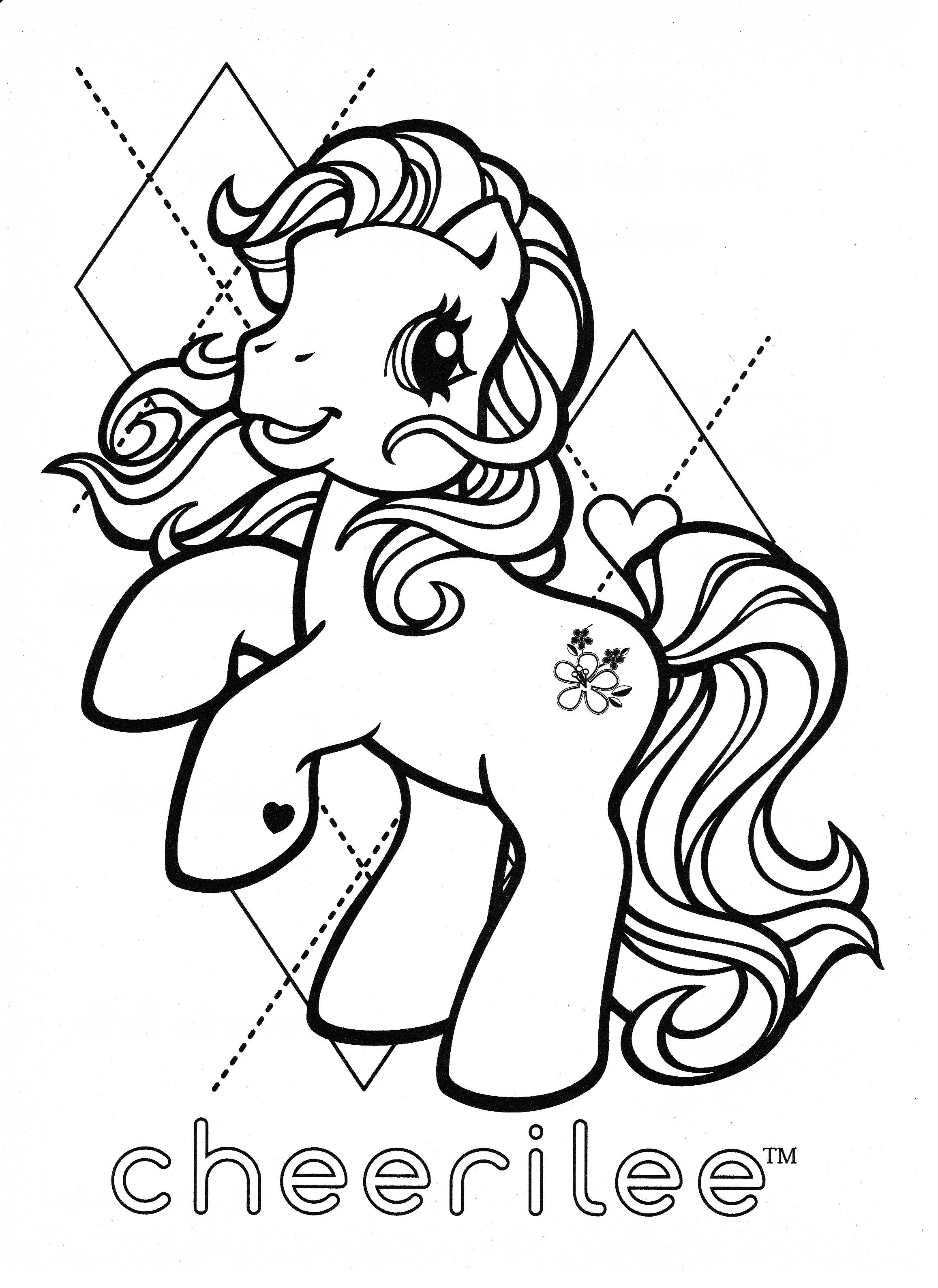 2314x3177 Lovely My Little Pony Cheerilee Coloring Pages