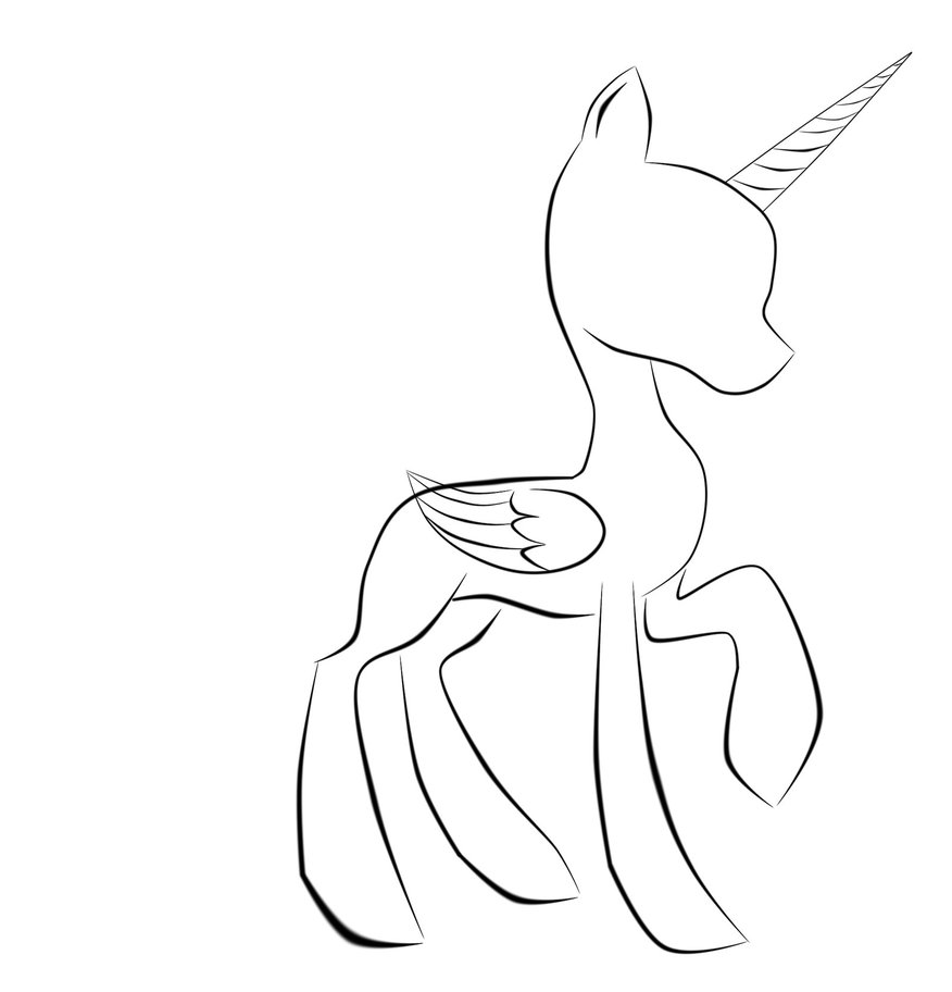 876x912 Mlp Base Alicorn Coloring Pages Becca Mlp