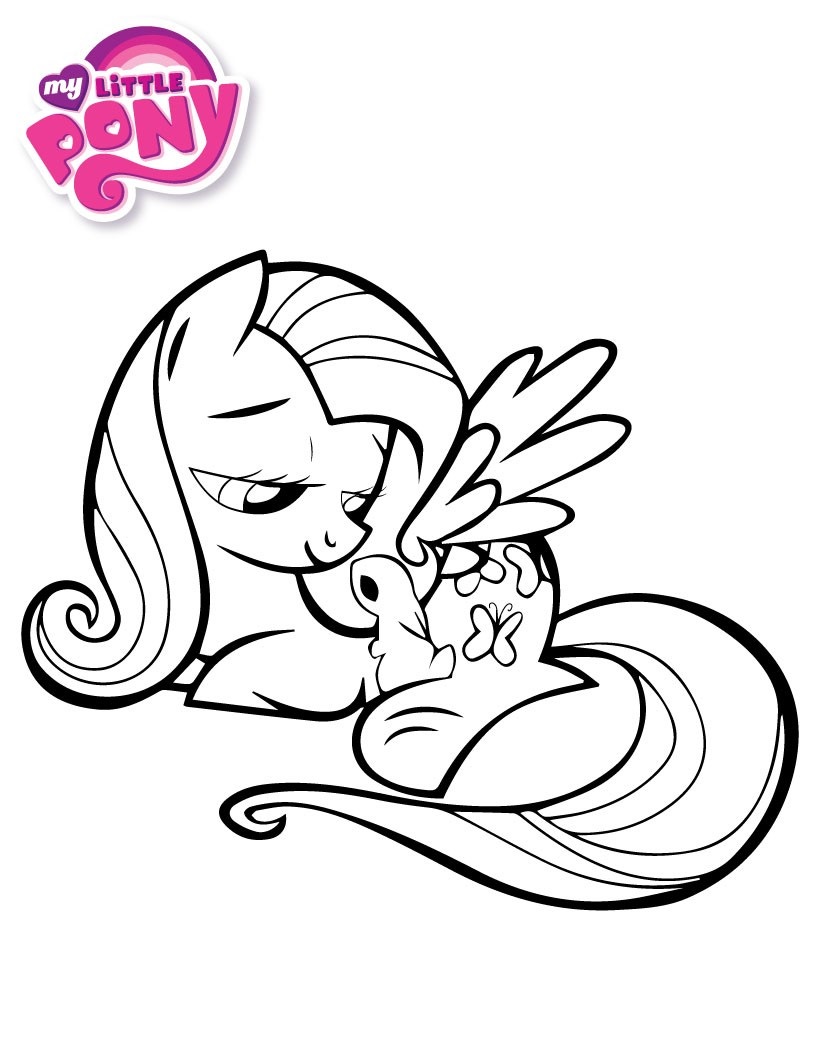 820x1060 My Little Pony Coloring Pages Mlp Fine Fluttershy