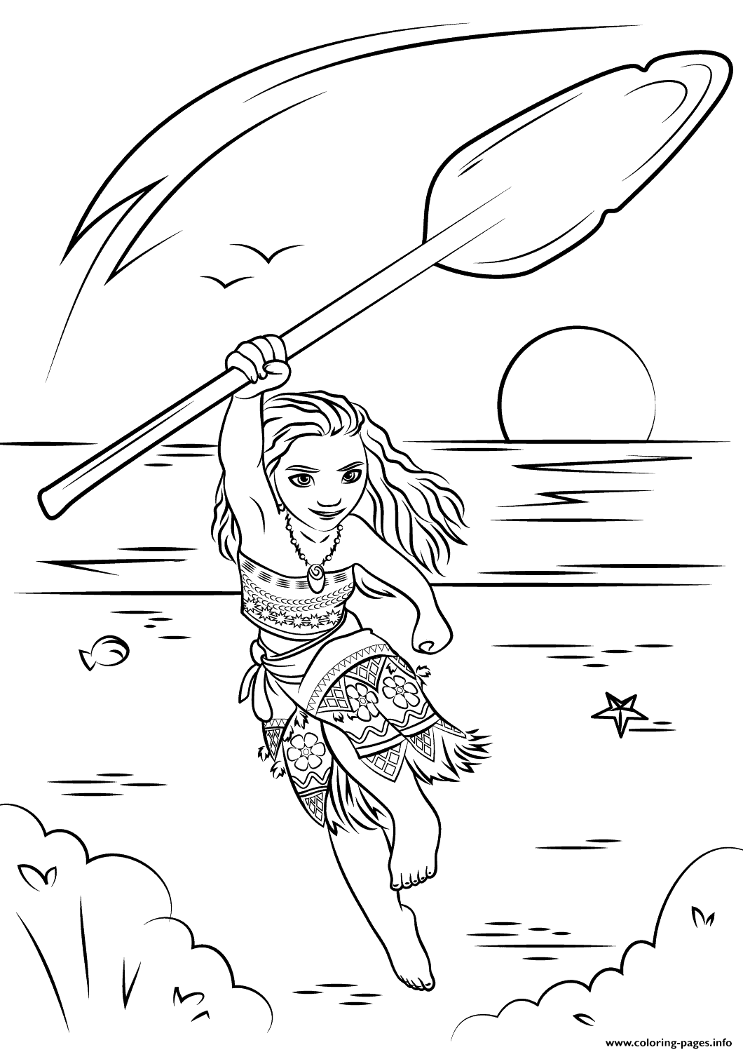 1060x1500 Moana Disney Coloring Pages Printable