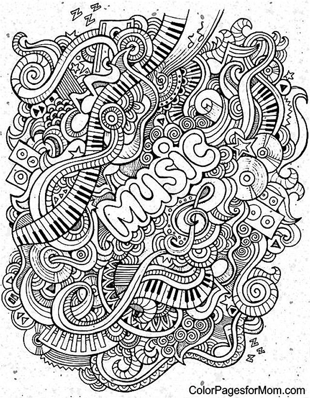 640x820 Doodles Coloring Page Art Doodles, Adult