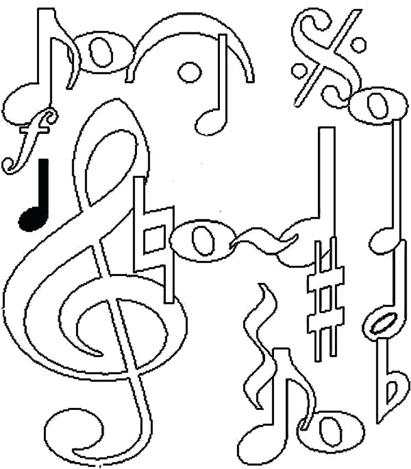 843x960 Challenge Music Notes Coloring Pages Printable Note For Kids