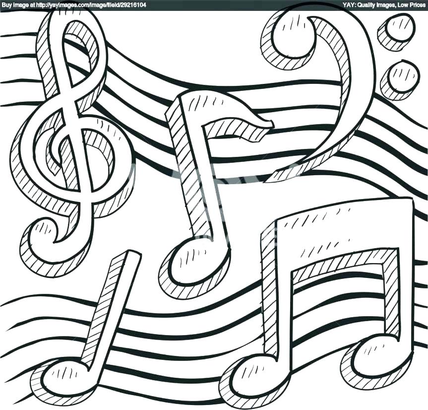 863x826 Coloring Pages Of Music Notes Musical Coloring Pages Music