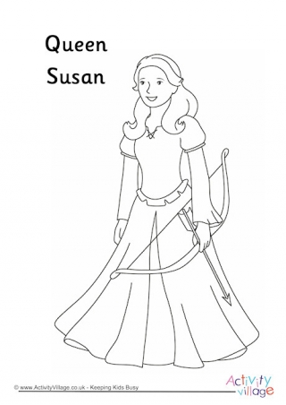 320x452 Queen Susan Colouring Page