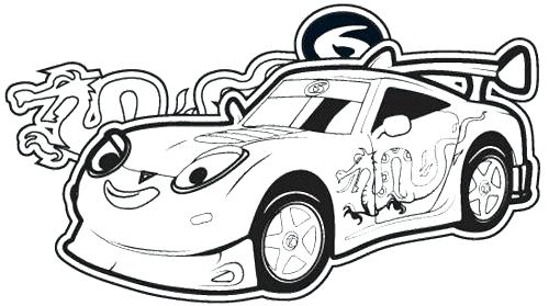 500x279 Coloring Pages Race Cars Nascar Car Page